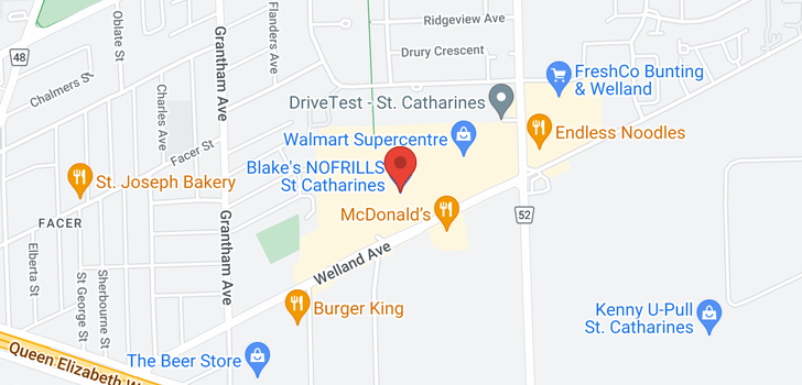 map of 525 WELLAND AVE